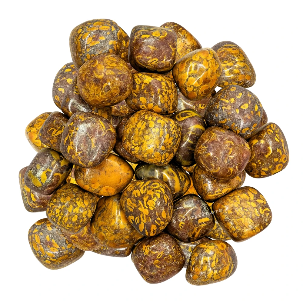 Tumbled Fruit Jasper Stone Crystals (1000+ Carats)