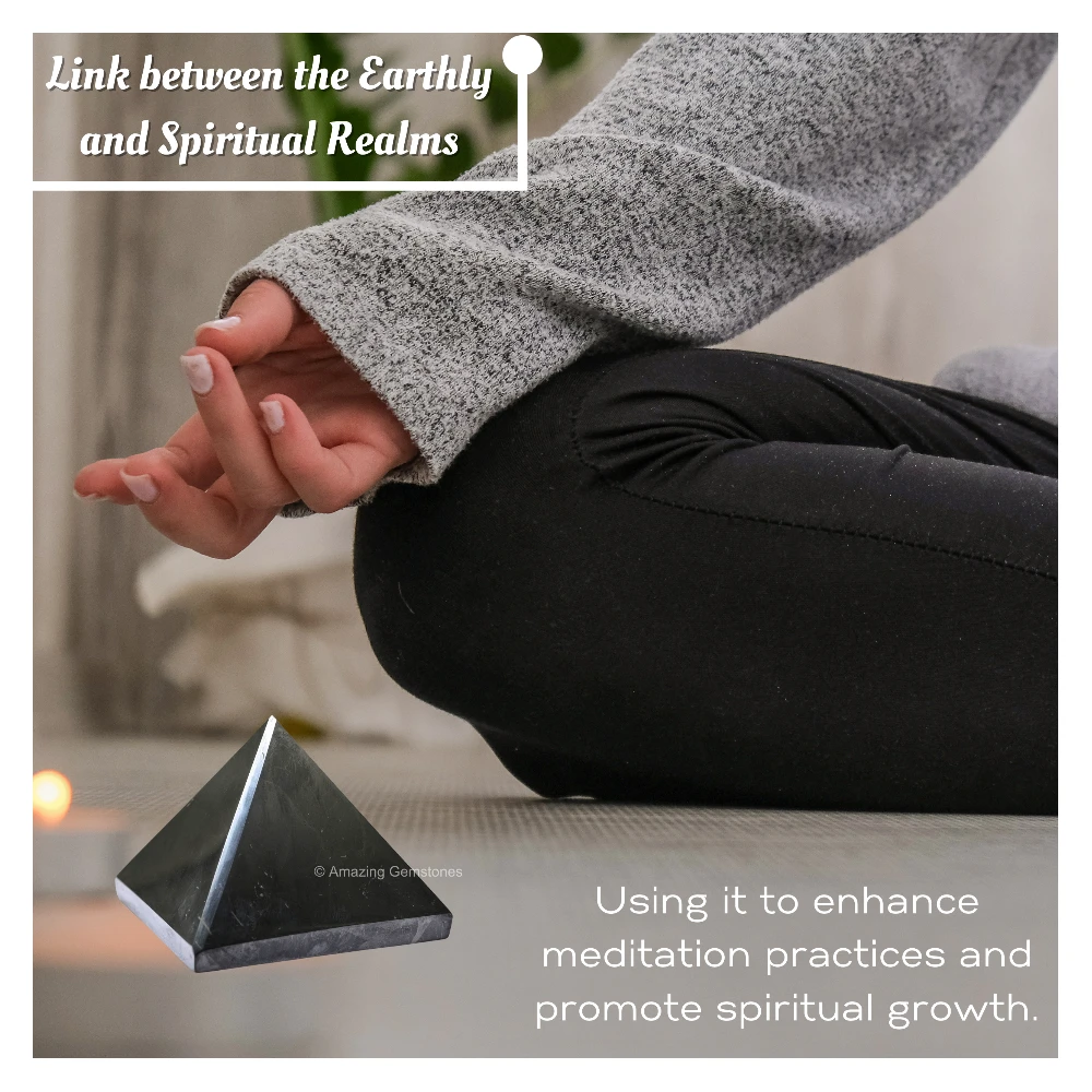 Shungite Pyramid (55-60 mm)
