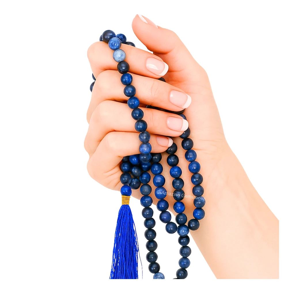 Sodalite Mala (Without Knot)