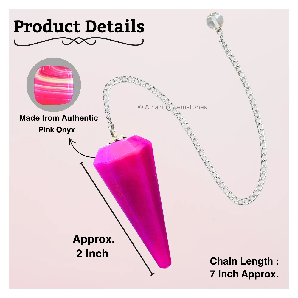 Pink Onyx Pendulum