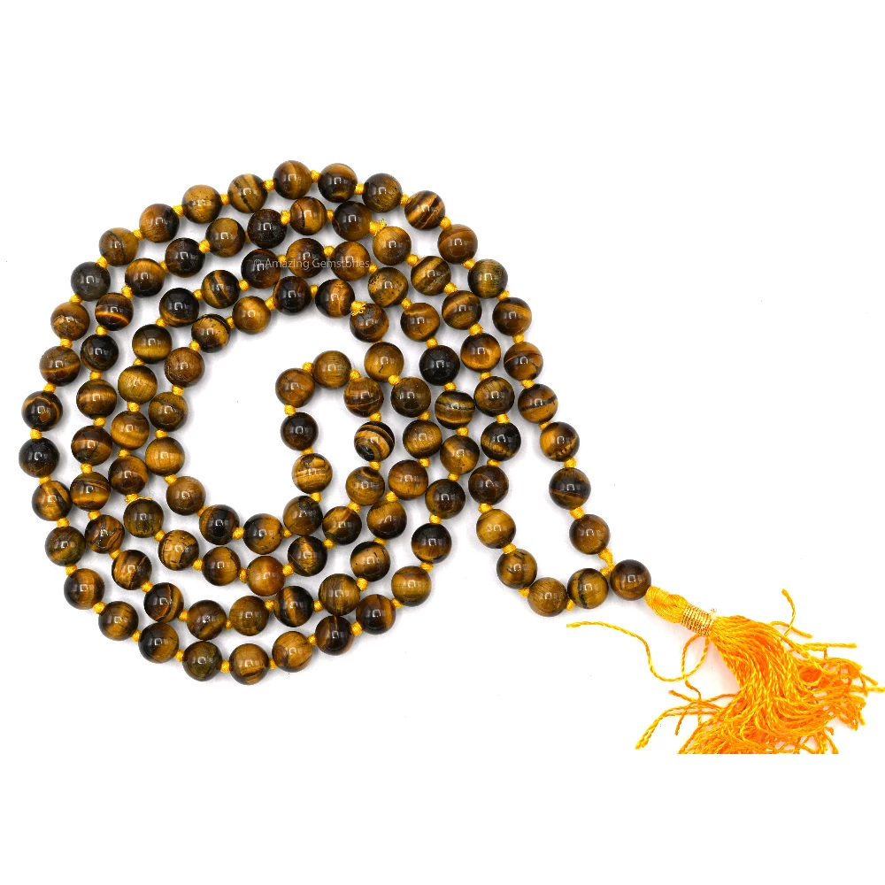 Tiger Eye Japa Mala (Hand Knotted)