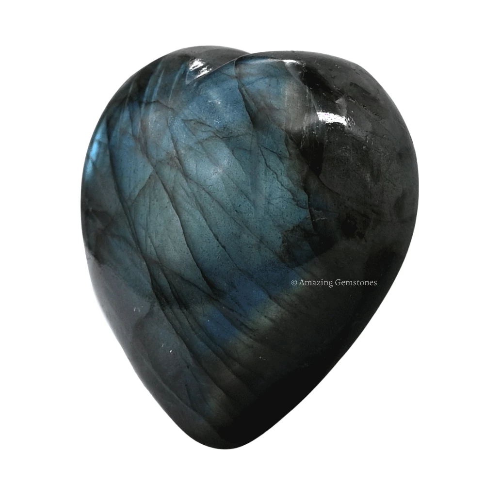Labradorite Heart