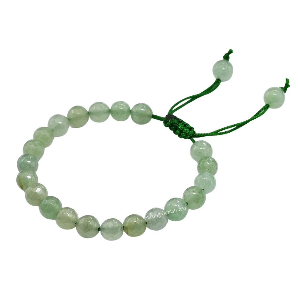 Green Aventurine Bracelet (Faceted-Adjustable)