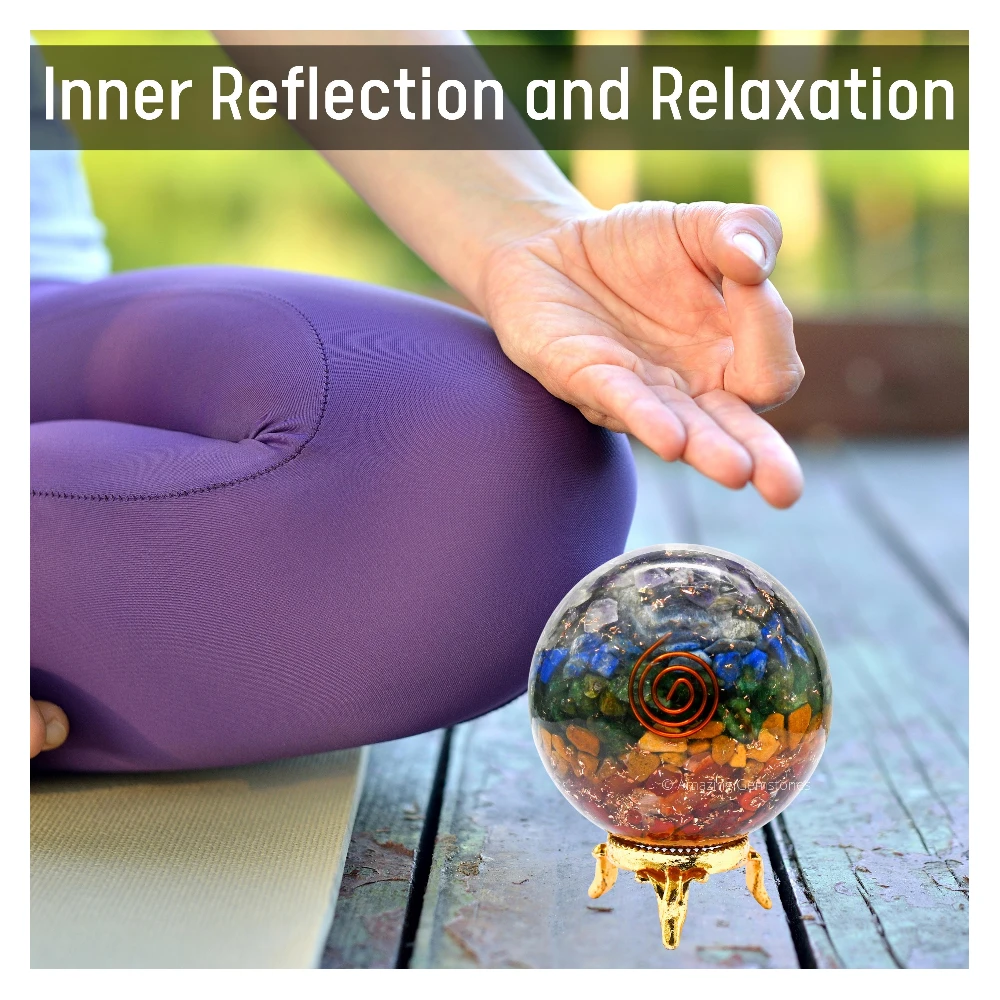 Chakra Orgone Sphere (2.5 Inch)