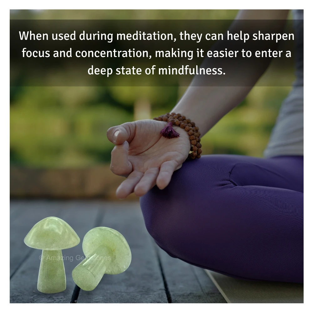 Green Aventurine Crystal Mushroom