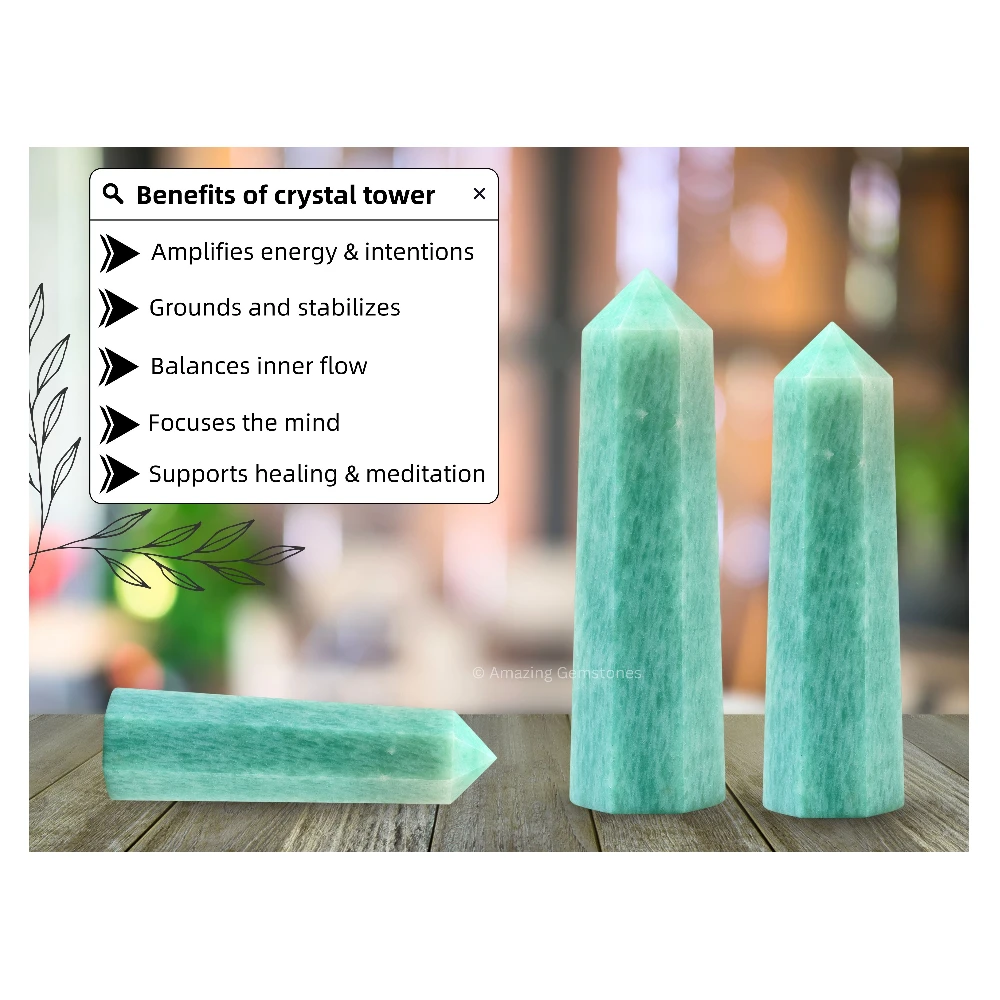 Amazonite Tower (2" to 3" INCH)
