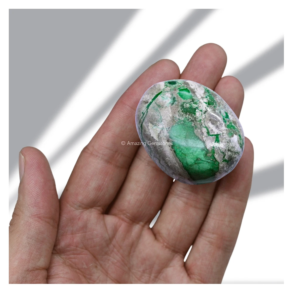 Variscite Palm Stone