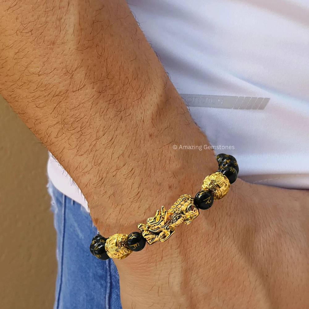 Feng Shui Bracelet Black Obsidian (Adjustable)