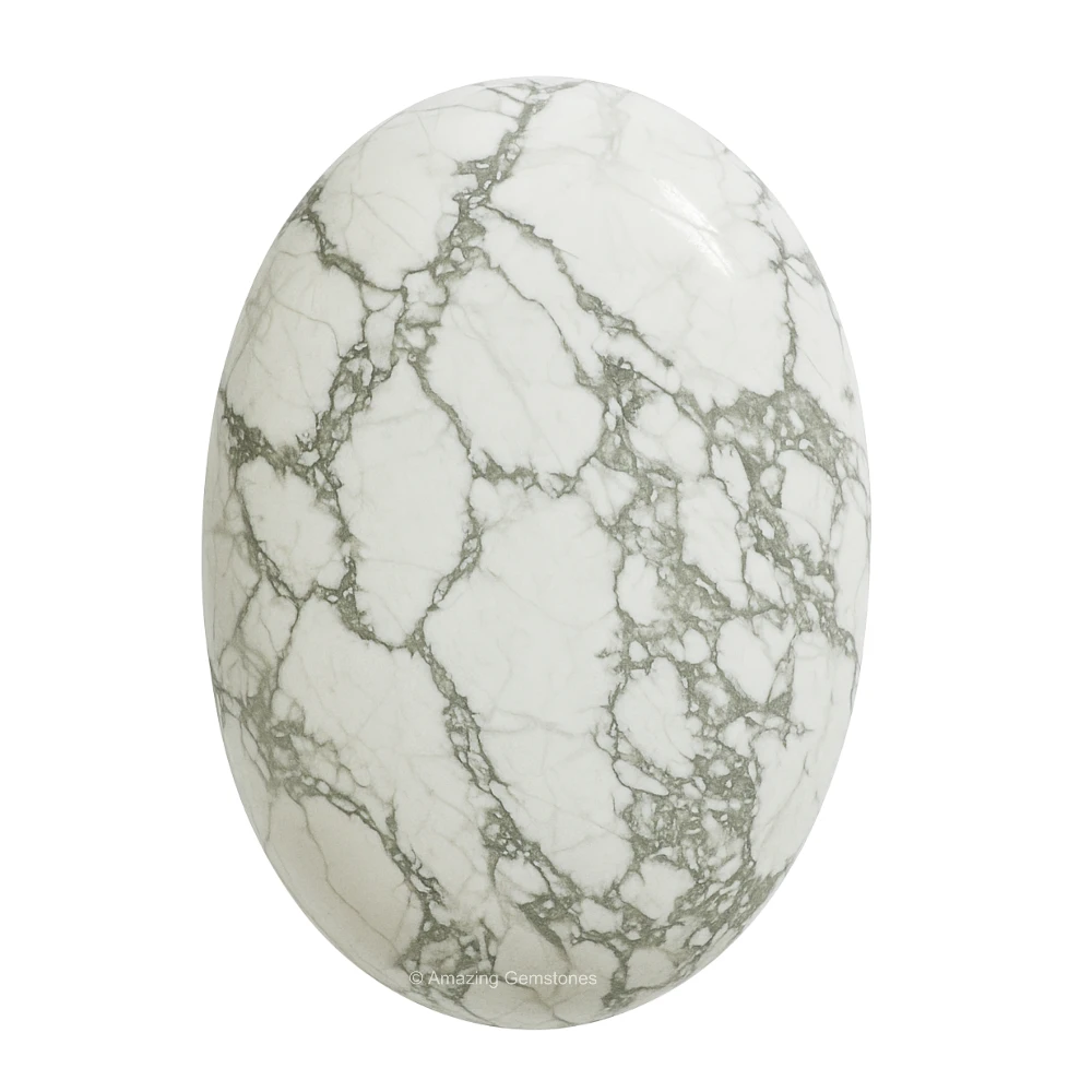 Howlite Palm Stone