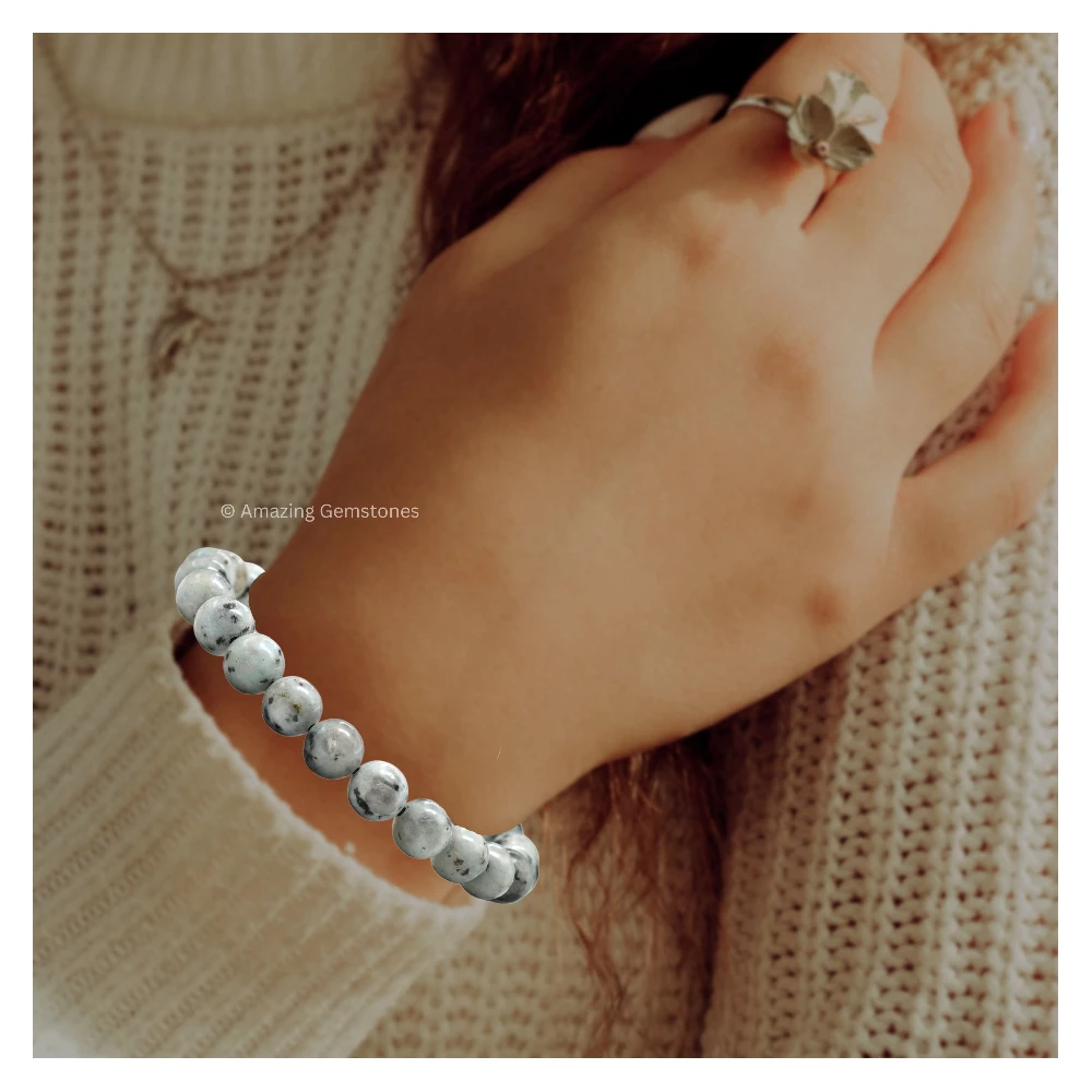 Kiwi Jasper Bracelet (Adjustable)
