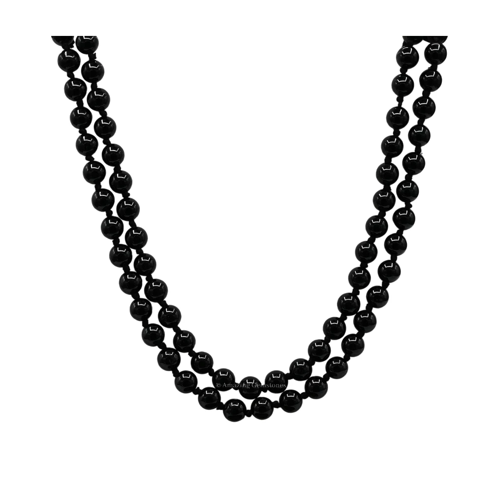 Black Tourmaline Mala (Hand Knotted)