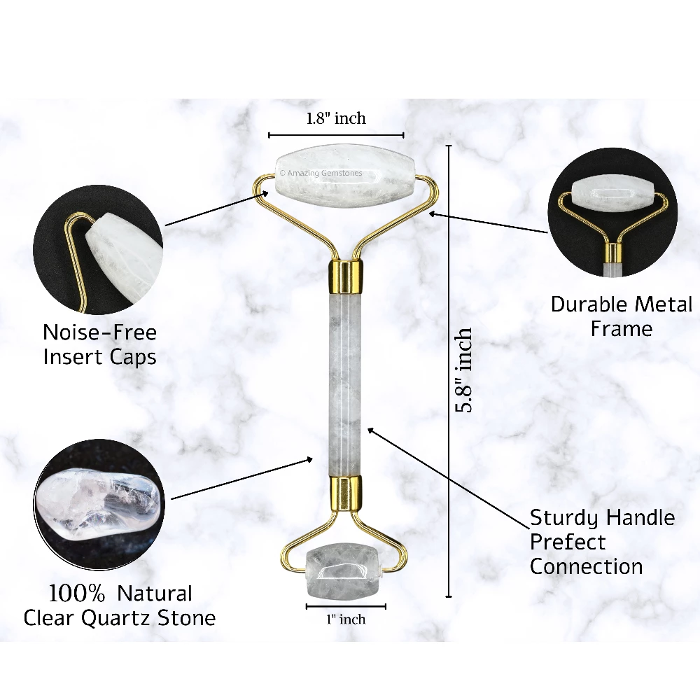 Clear Quartz Face Roller