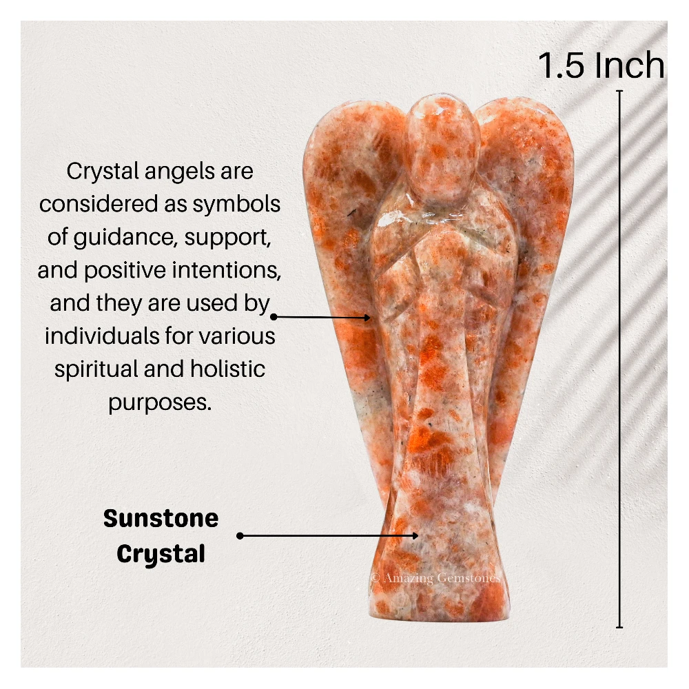Sunstone Angel Figurine (1.5 Inch)