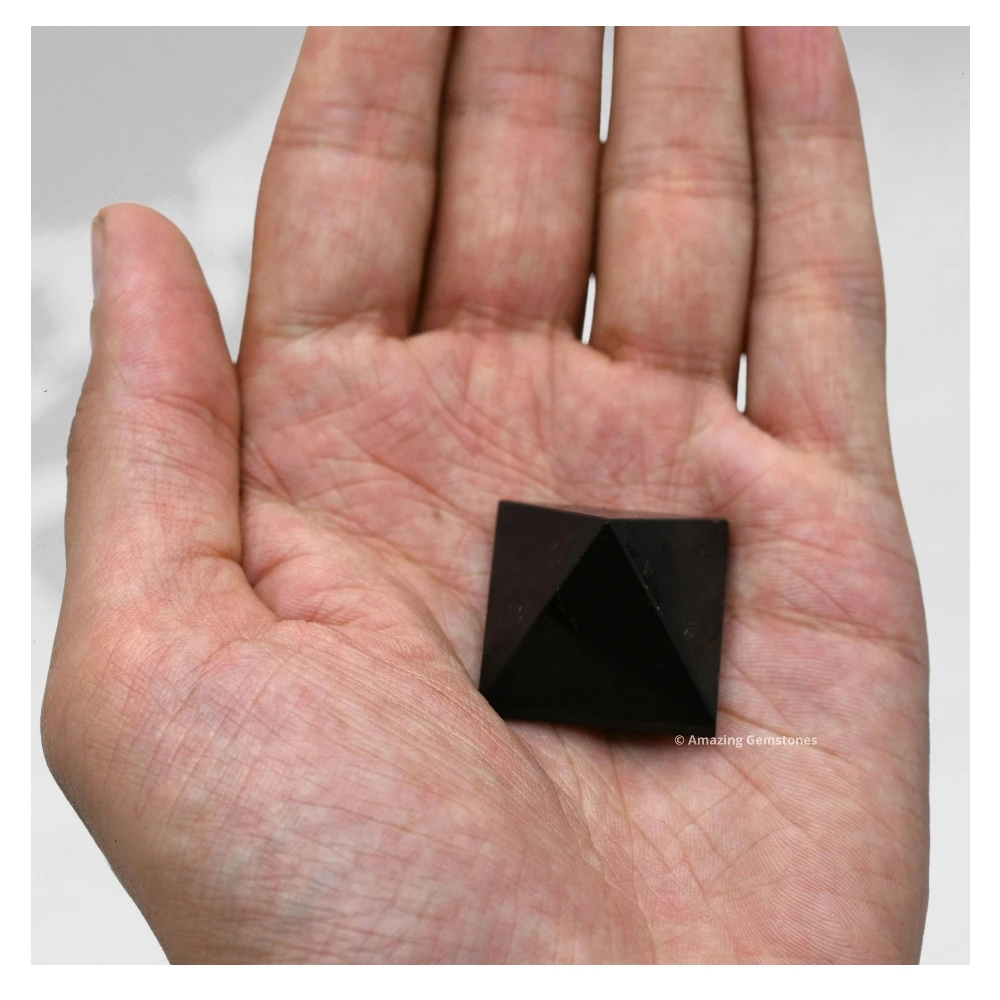 Black Tourmaline Pyramid (1 Inch)