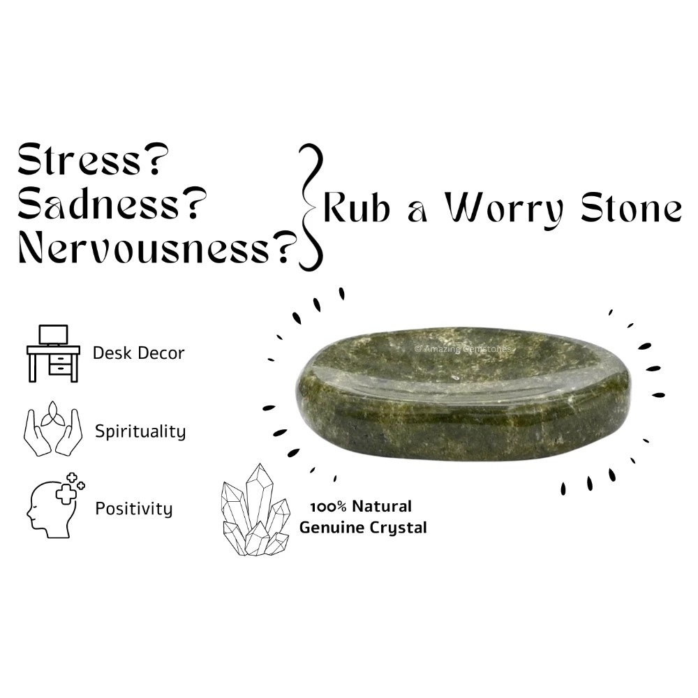 Vesuvianite Worry Stone