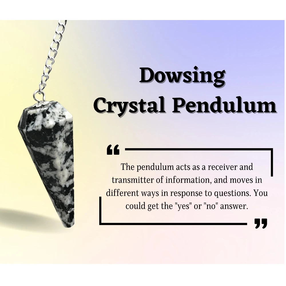 Black and White Tourmaline Pendulum