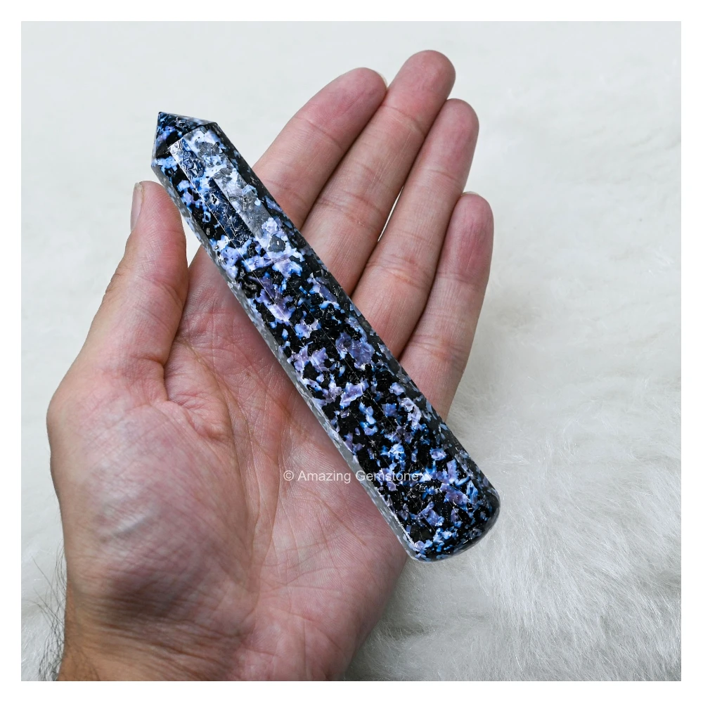 Indigo Gabbro Wand (Faceted)