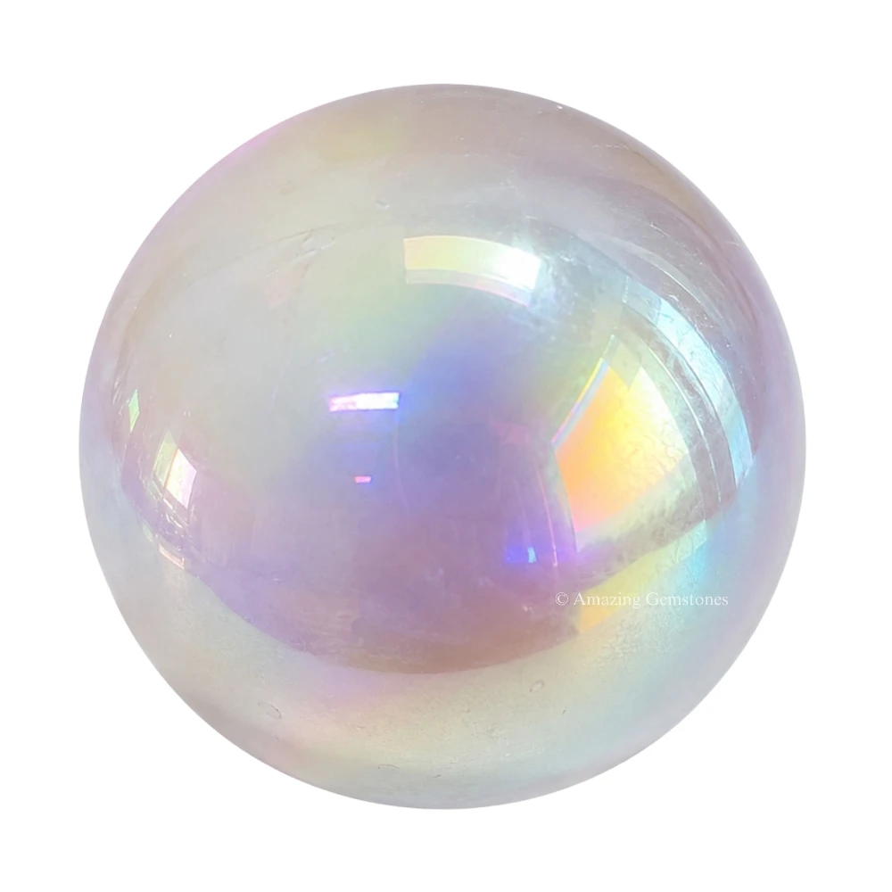 Angel Aura Quartz Sphere (1 Inch)