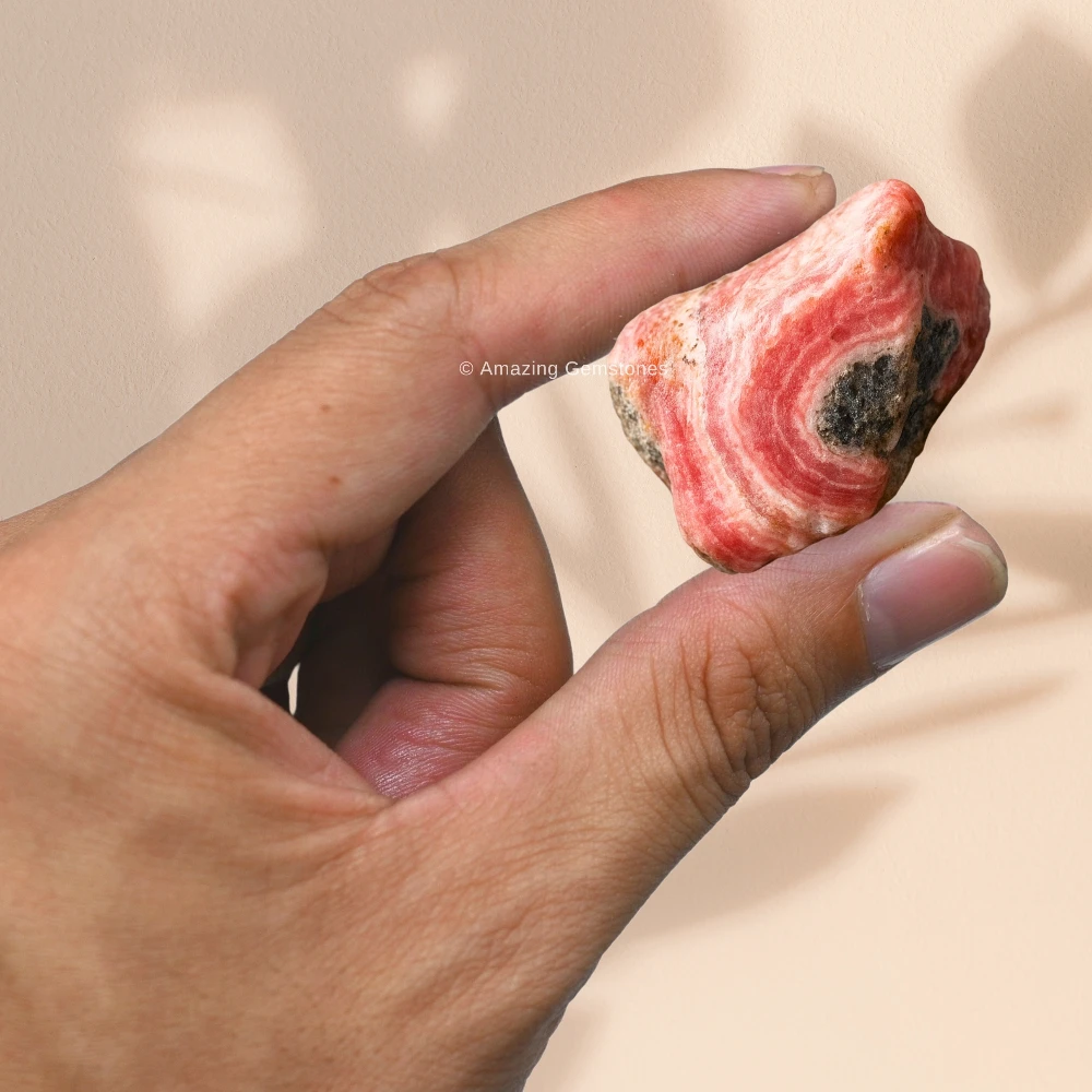 Rhodochrosite Raw Crystals (2 Pieces)