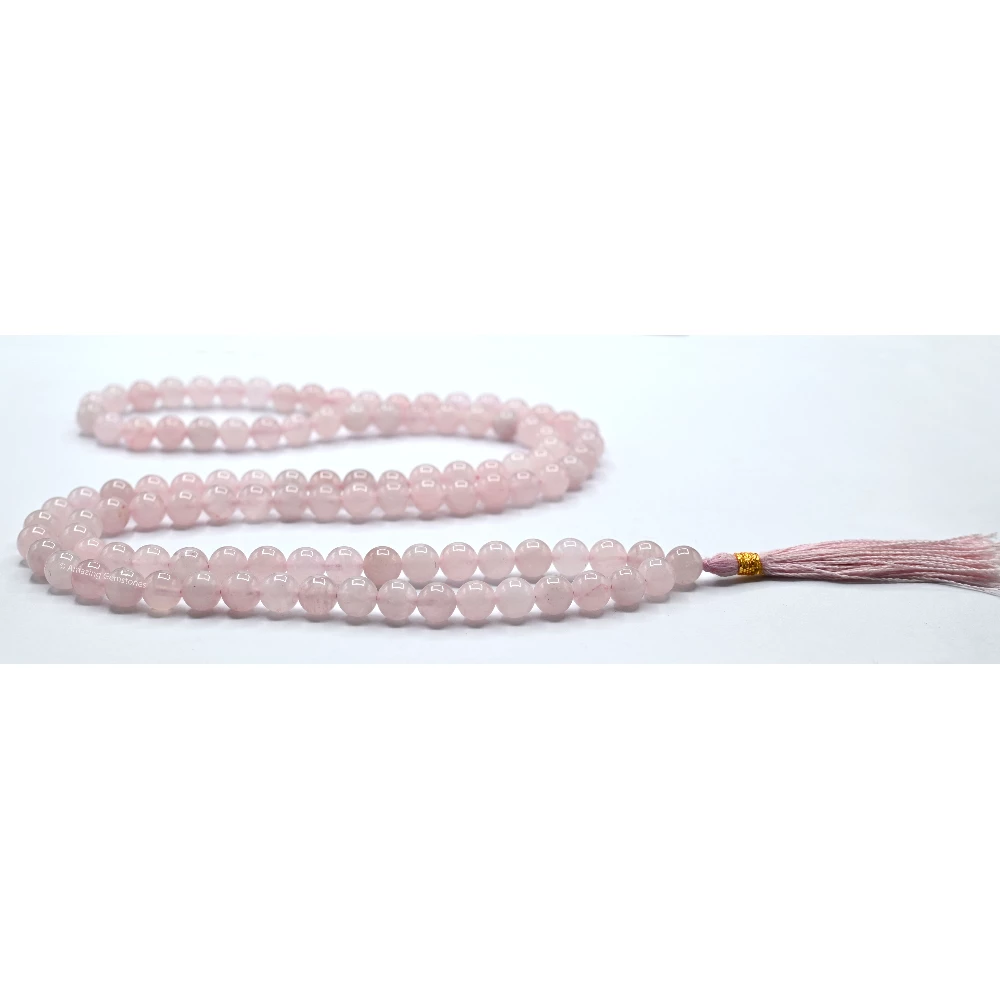 Rose Quartz Mala (Without Knot)
