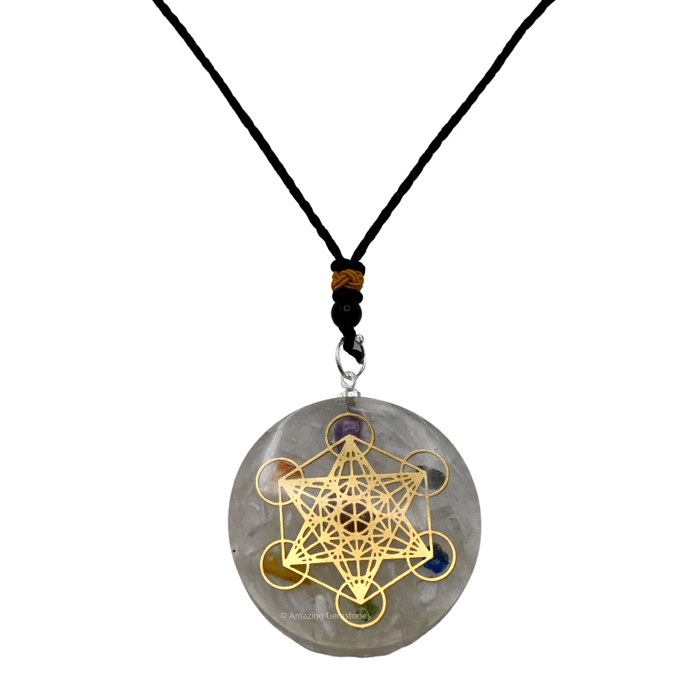 Selenite Orgone Necklace - Metatron
