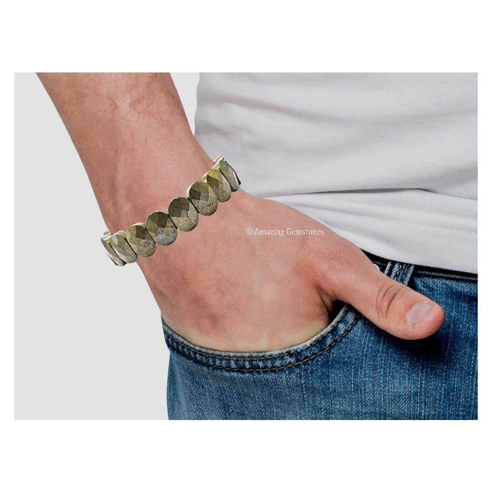 Pyrite Bracelet (Oval Faceted)