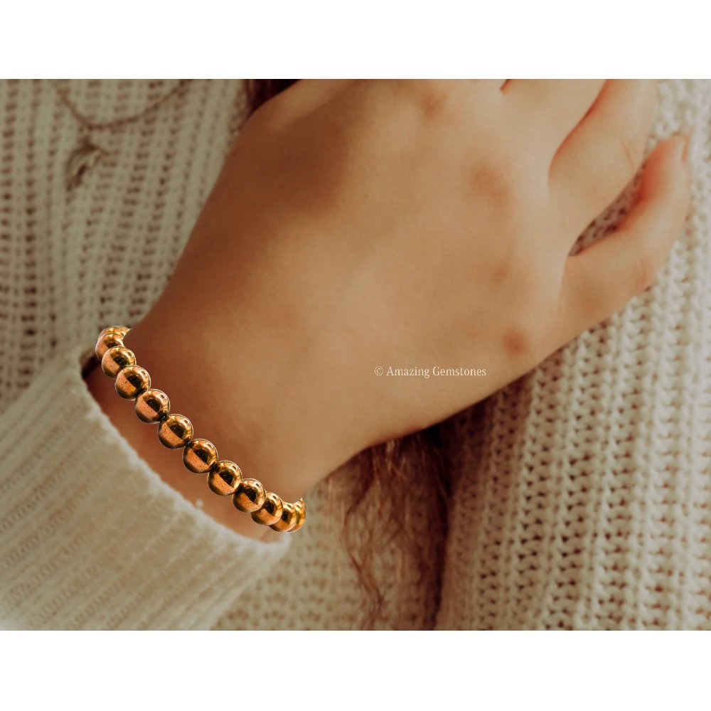 Copper Hematite Bracelet (Adjustable)