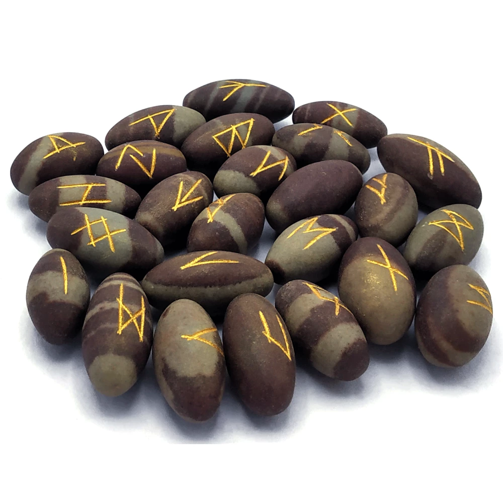 Narmada Shiva Lingam Rune Stones Set
