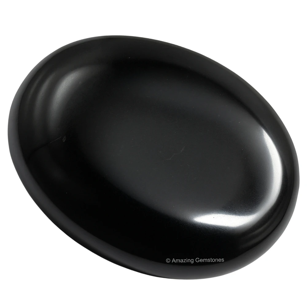 Black Obsidian Palm Stone