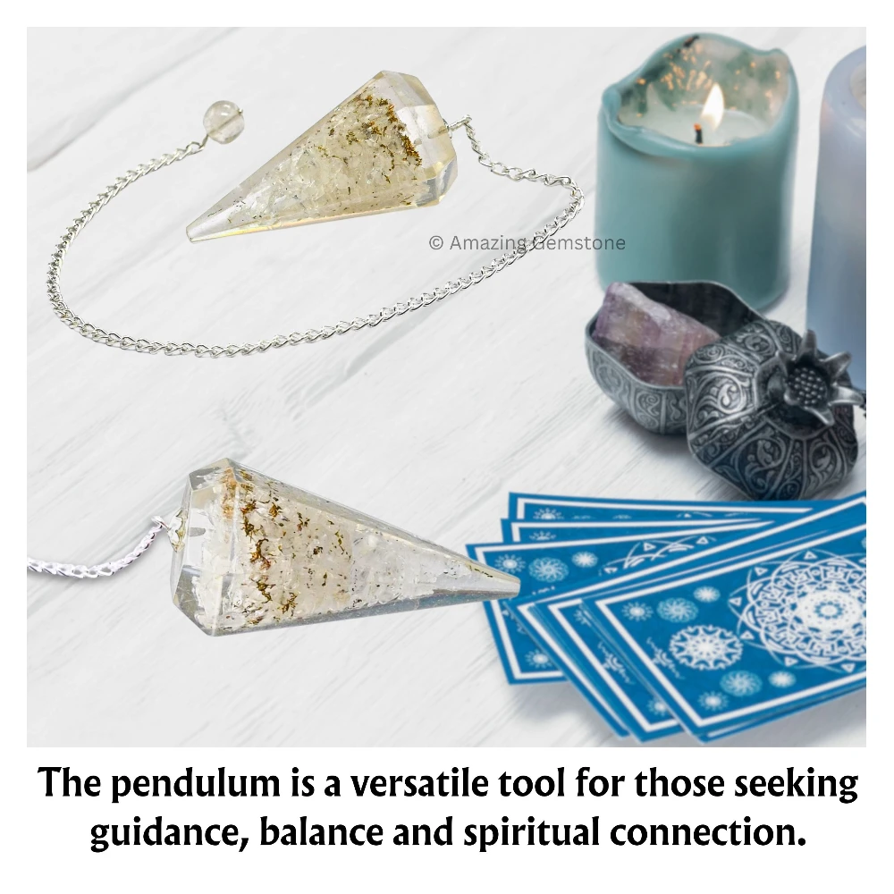Clear Quartz Orgone Pendulum