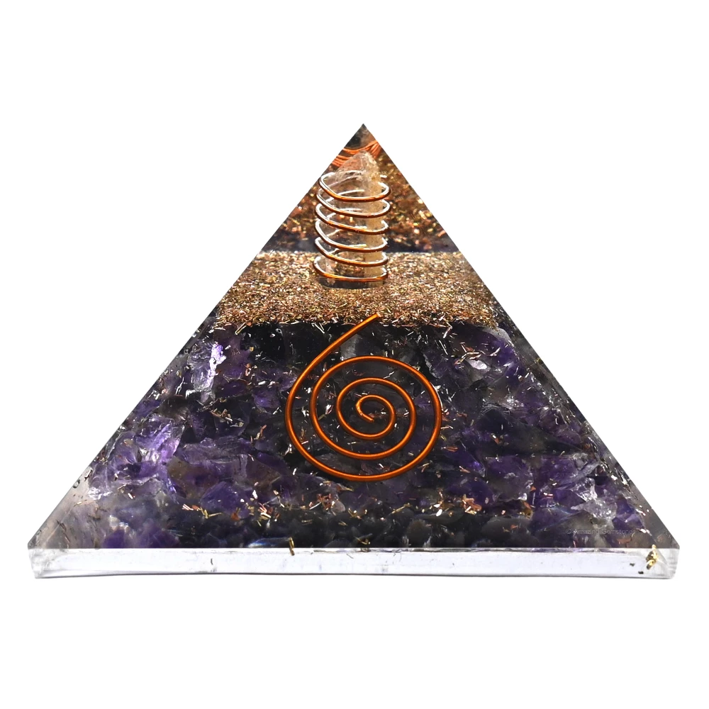 Amethyst Orgone Pyramid