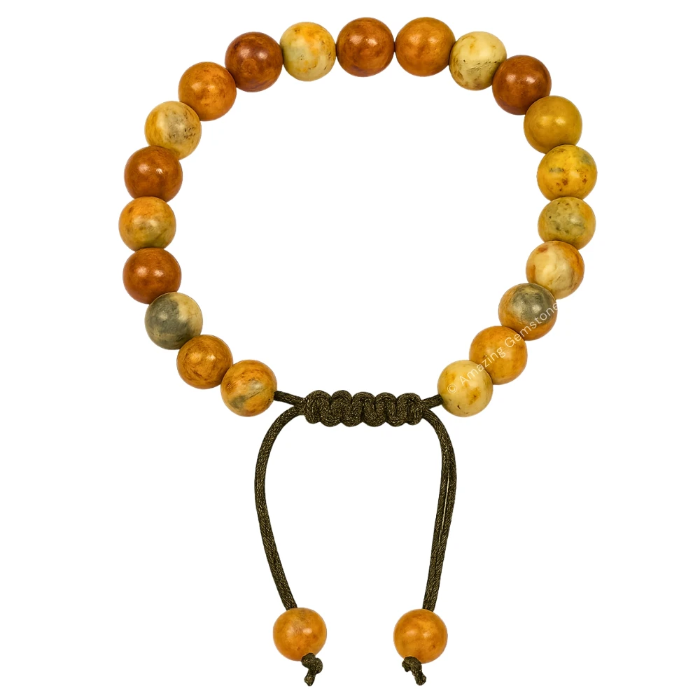 Crazy Lace Agate Bracelet (Adjustable)
