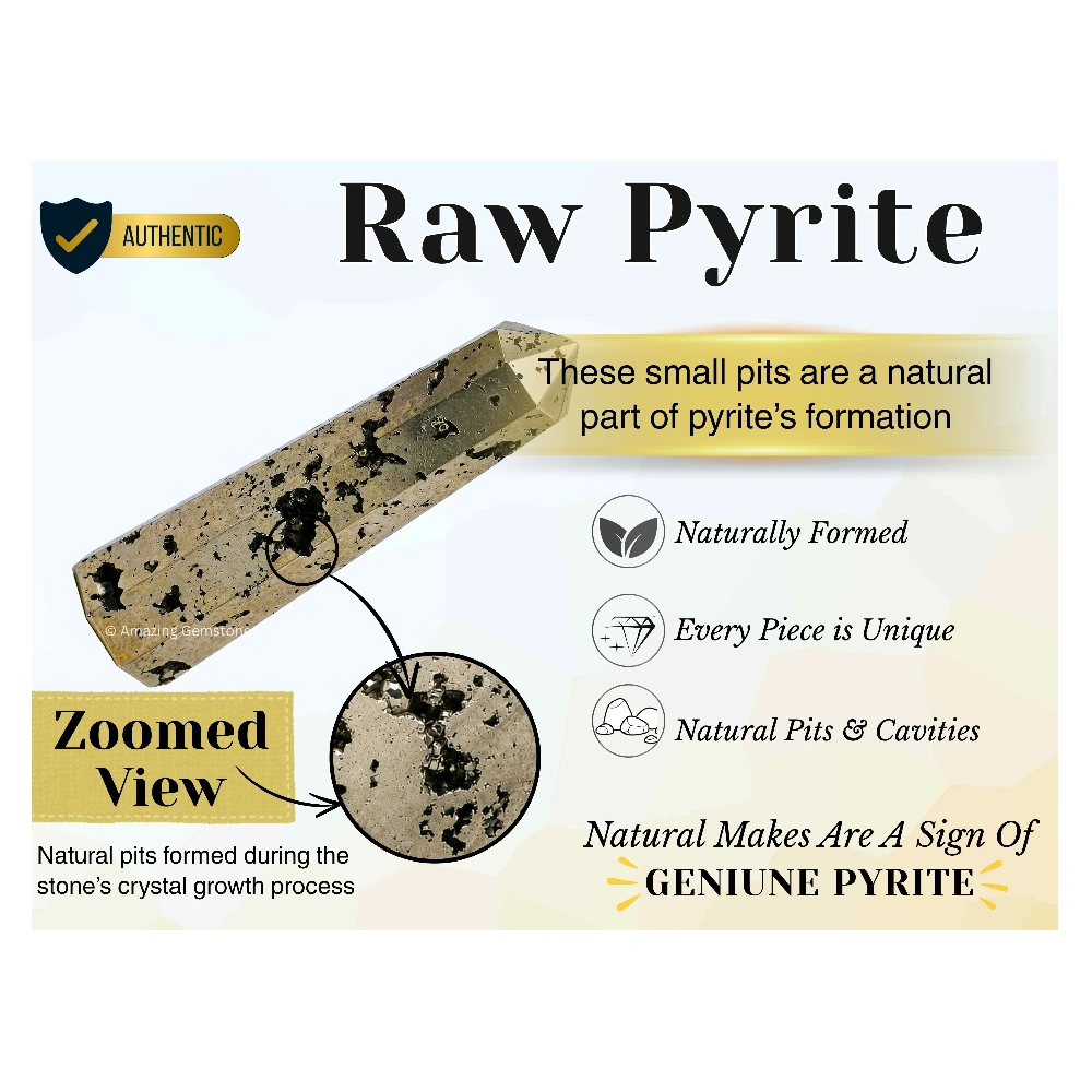 Raw Pyrite Tower (3" to 4" inch)