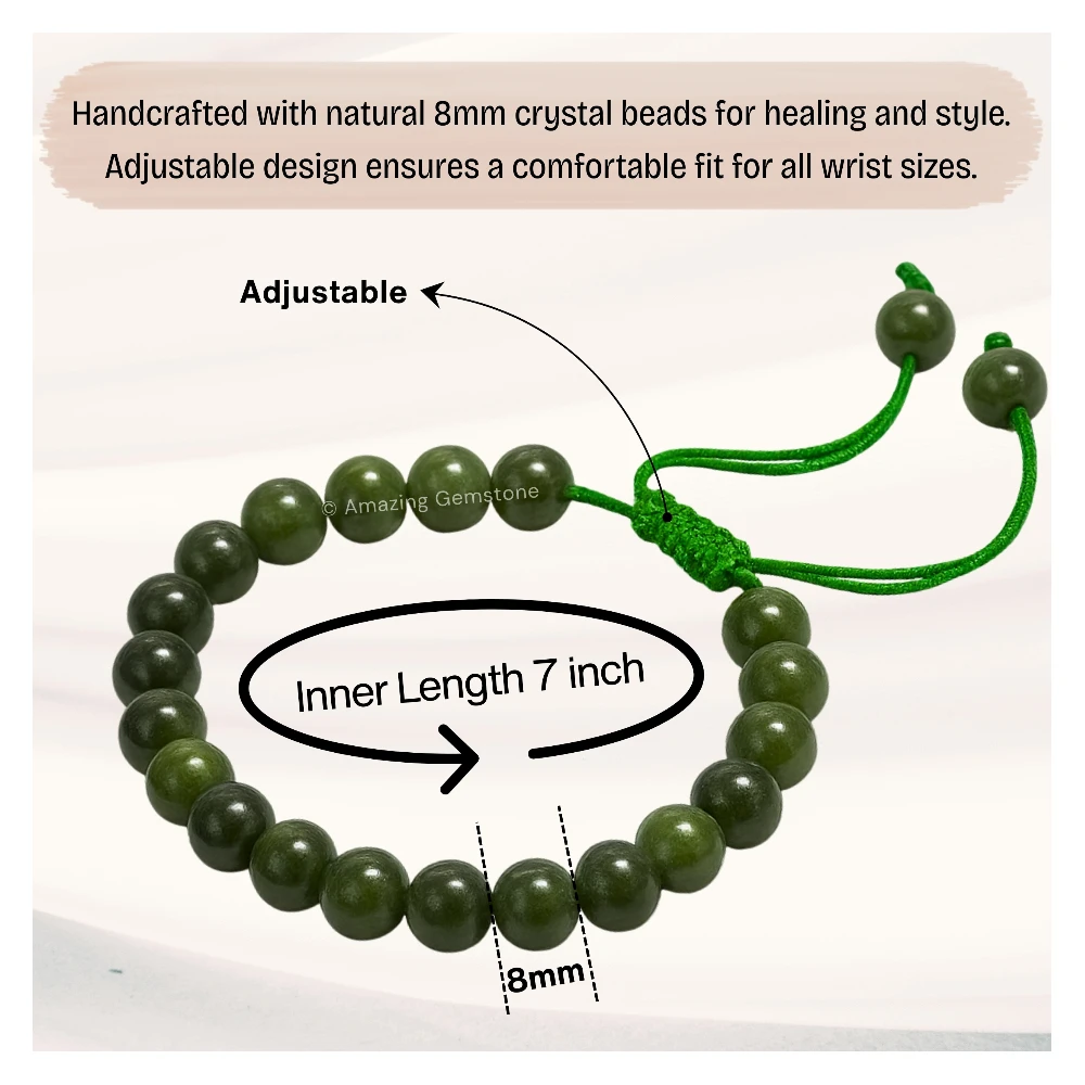 Chrome Diopside Bracelet (Adjustable)