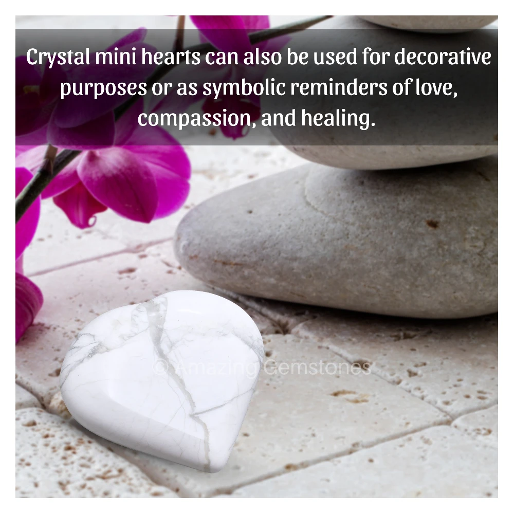 Howlite Heart (Pack of 2)