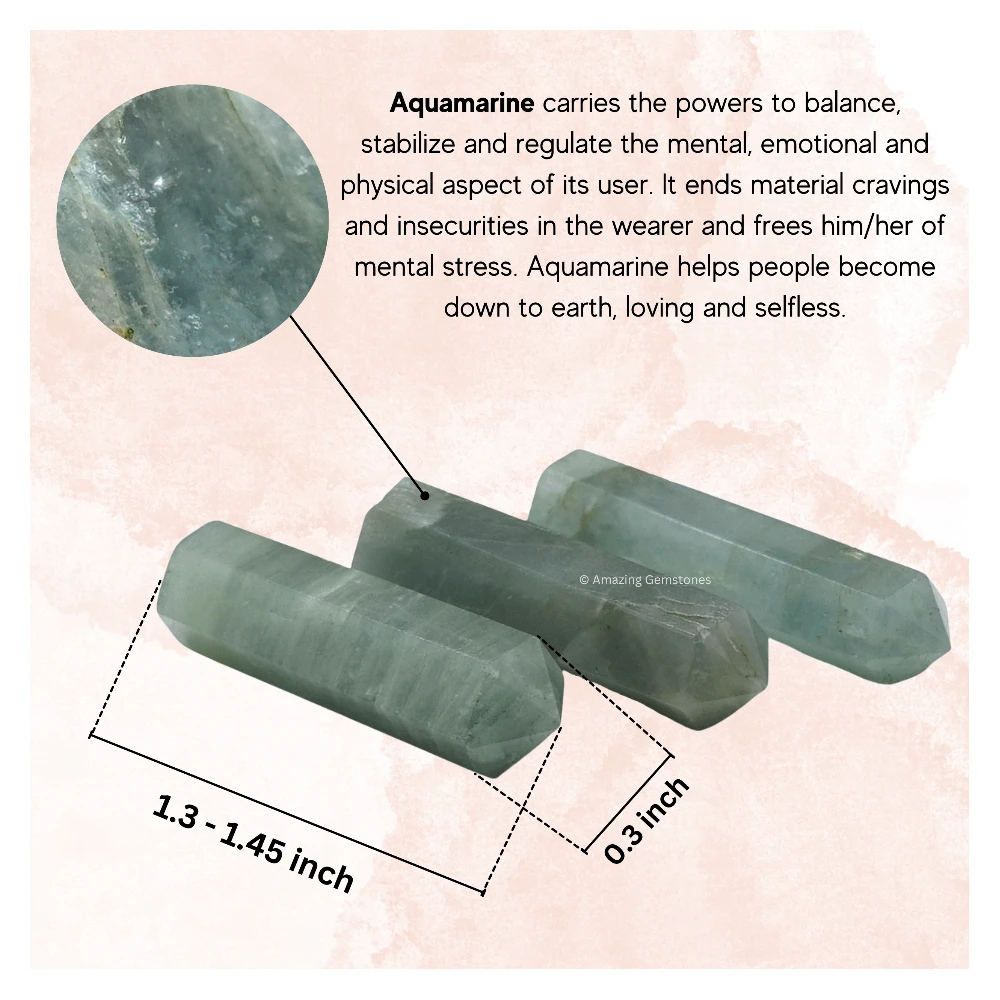 Aquamarine Pencil Points (Set of 50)
