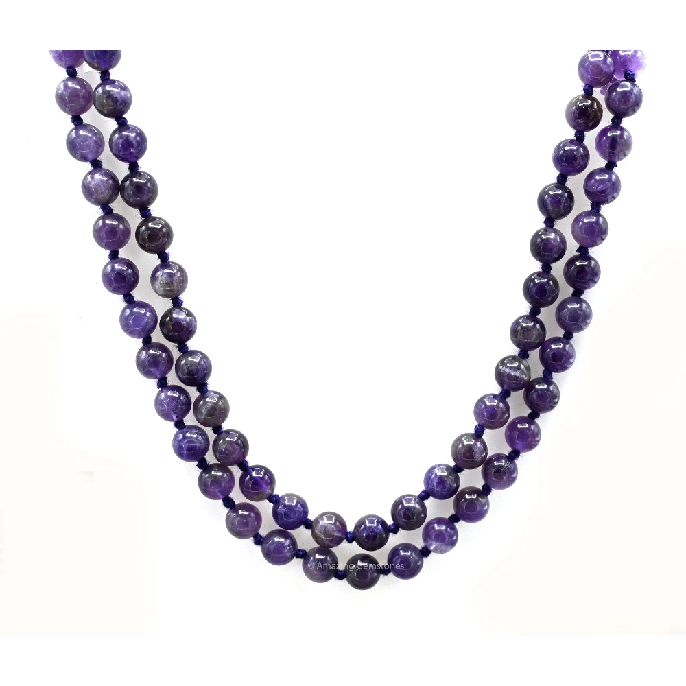 Amethyst Mala (Hand Knotted)