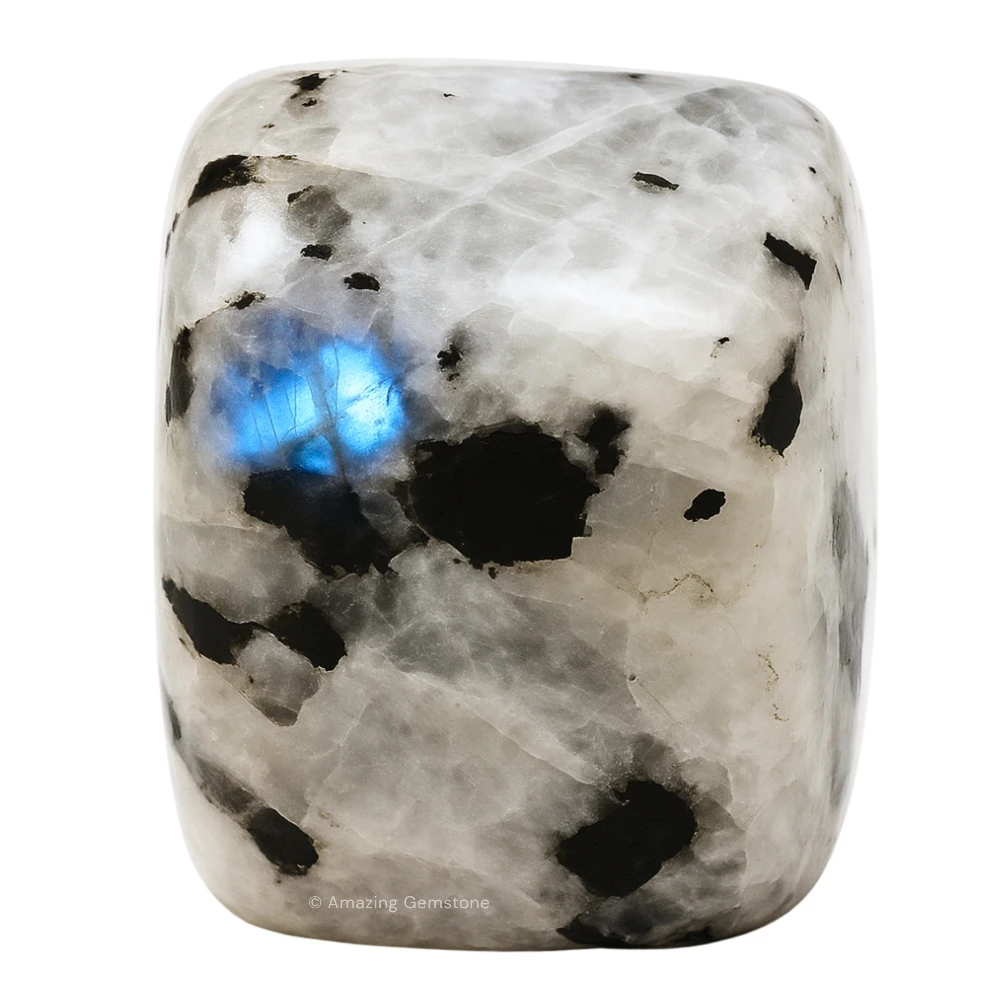 Tumbled Rainbow Moonstone Crystals Stones (1 oz)