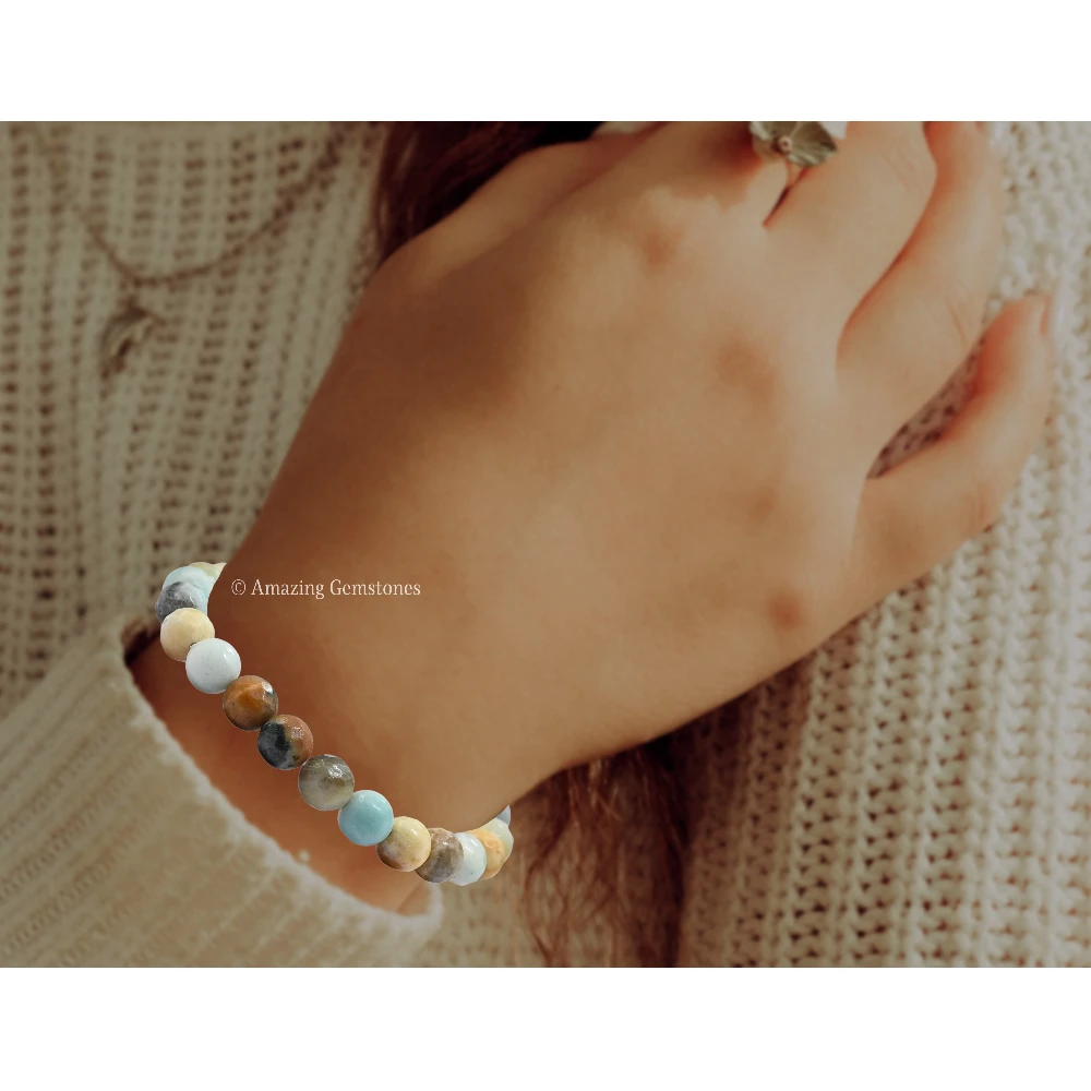 Mexican Amazonite Bracelet (Faceted-Adjustable)