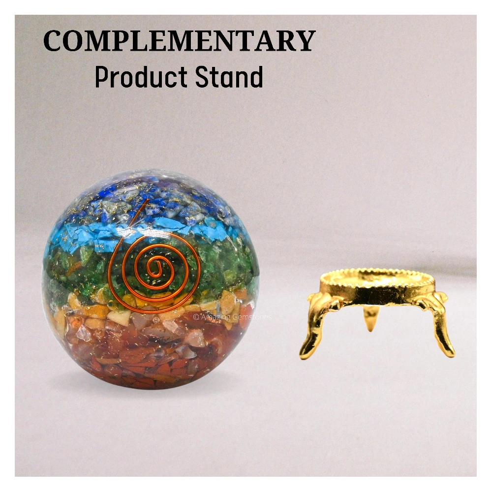 Chakra Orgone Sphere (2 Inch)