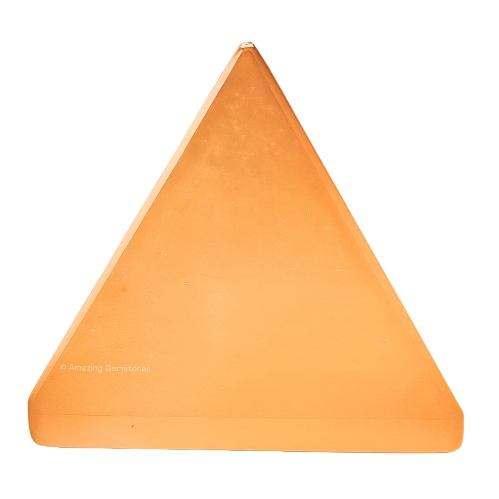 Orange Selenite Pyramid (1.5 Inch)