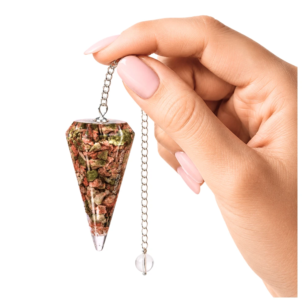 Unakite Orgone Pendulum