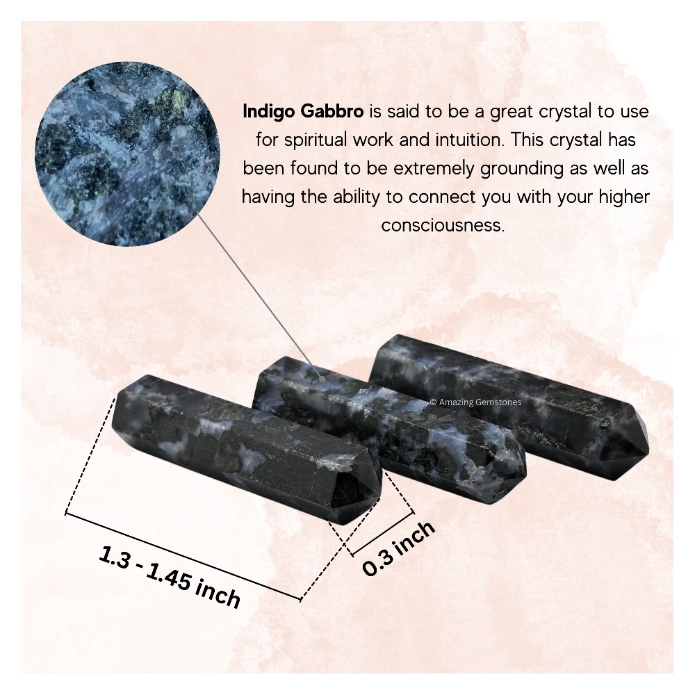 Indigo Gabbro Pencil Points (Set of 50)