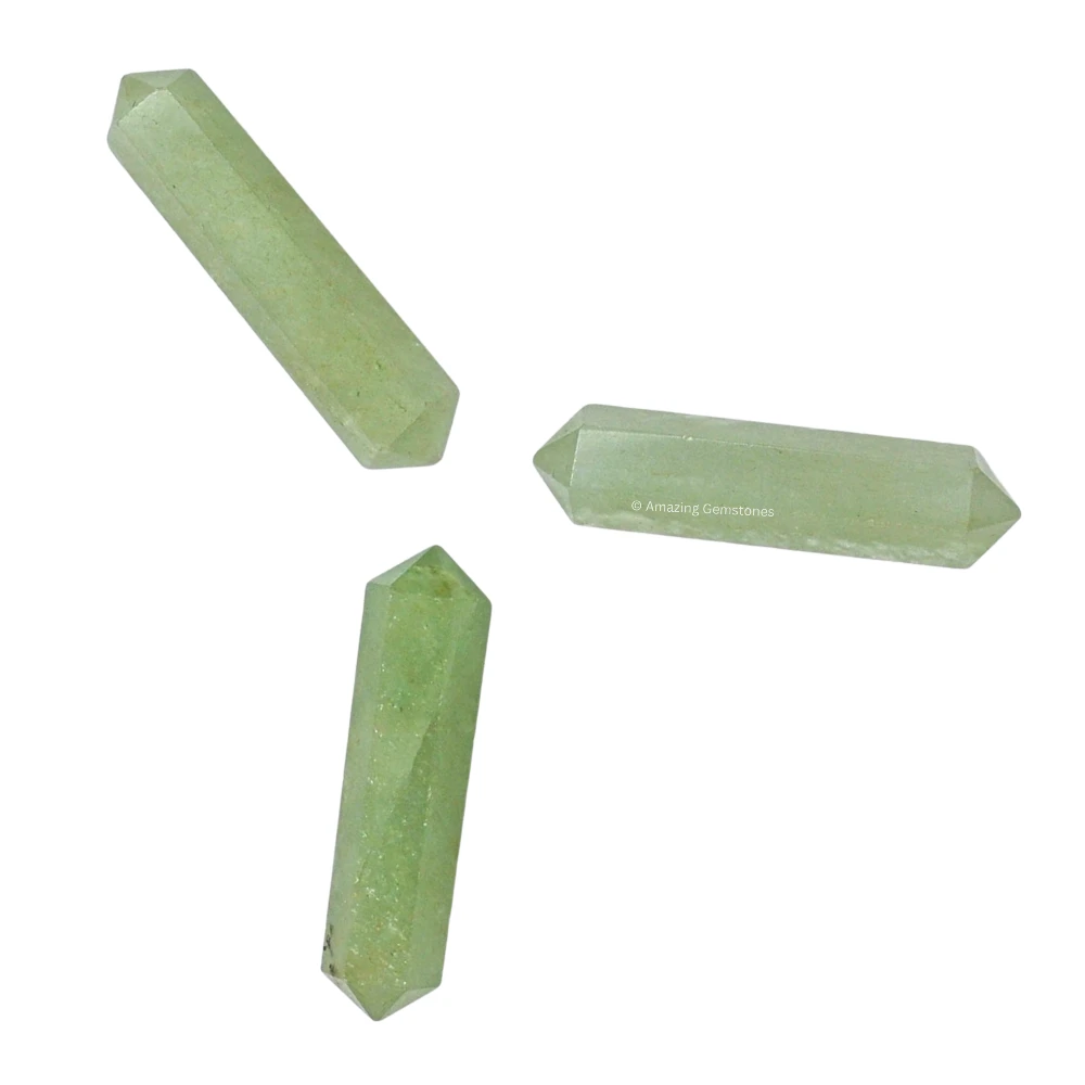 Green Aventurine Pencil Points (Double Terminated) (Set of 50)