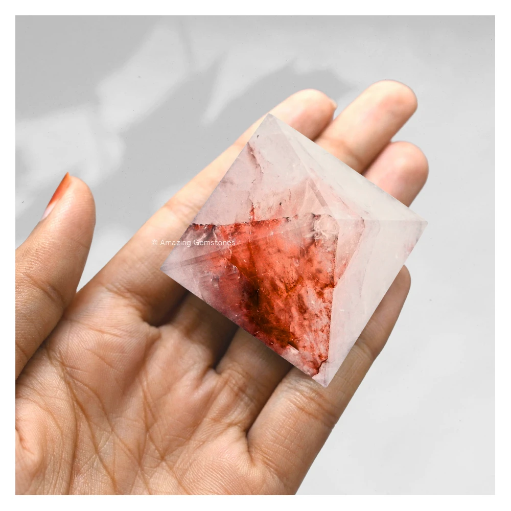 Red Hematoid Quartz Pyramid (1.5 Inch)