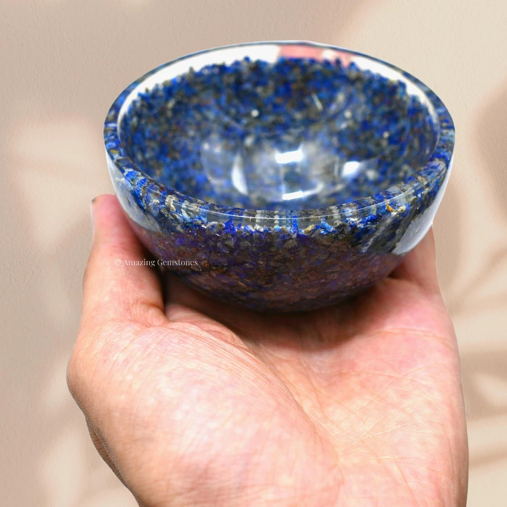 Lapis Lazuli Crystal Orgone Bowl (3 Inch)