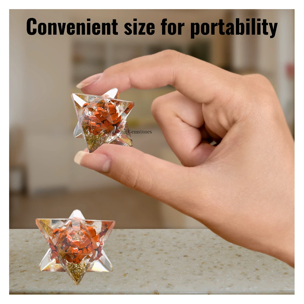 Red Jasper Orgone Merkaba - 1 Inch