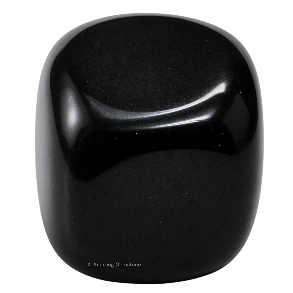 Tumbled Black Obsidian Stone Crystals (1 oz)