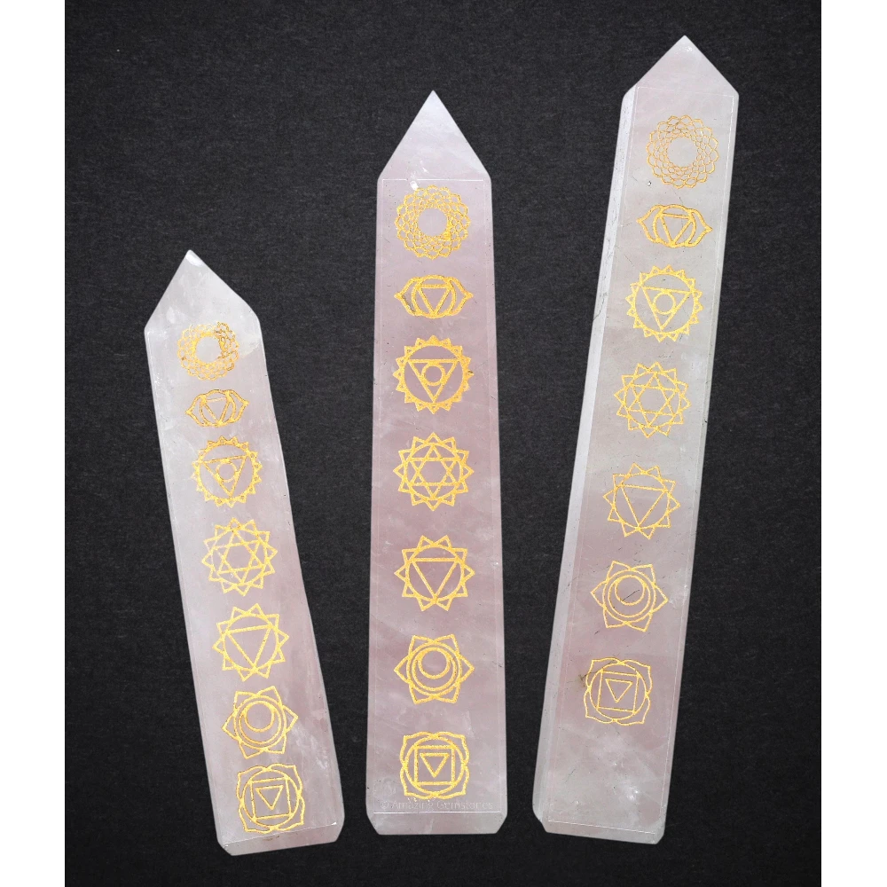 Rose Quartz Tower (4" - 5" Inch)