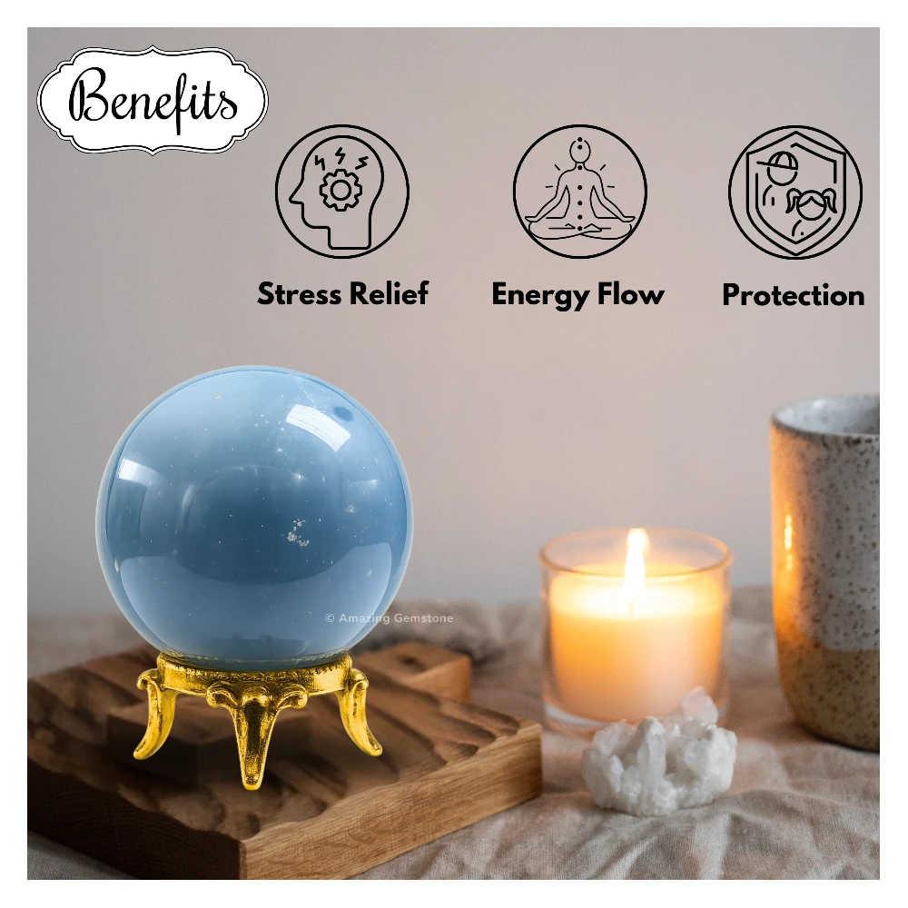 Angelite Sphere (2 Inch)